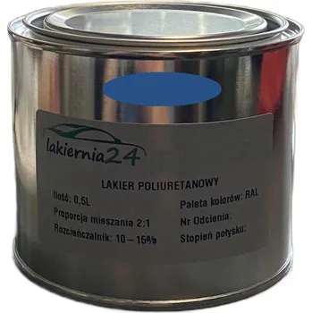 Lak na dřevo Barva Průmyslová polyuretanová barva, polyuretanový lak polomat 0,5l 2:1 RAL 5007