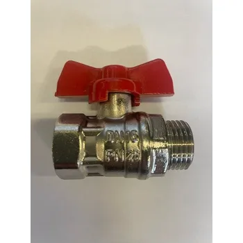 Ventil Kulový kohout "KLASIK" HERZ - motýl Silumin, DN 15, F-M, PN 1220831