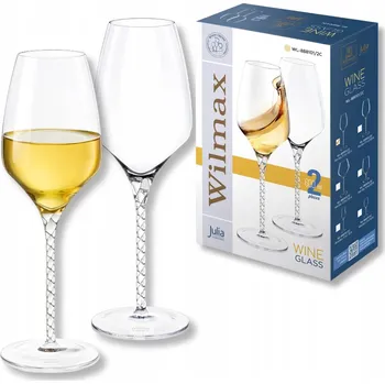 Sklenice Skleničky na bílé víno Wilmax England Diamond, bezbarvé, 600 ml, 2 ks