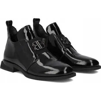 Dámská zimní obuv Dámské boty, kotníkové boty spona Filippo , lakovaná kůže vel. 39