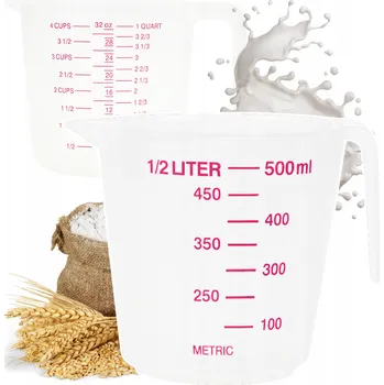 Dóza na potraviny Džbán s odměrkou 500 ml s dělením