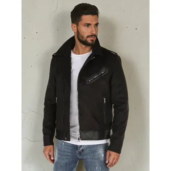 Pánská móda Pánská zimní bunda Barva černá DSTREET TX4660 Barva: Černá, Velikost: XL