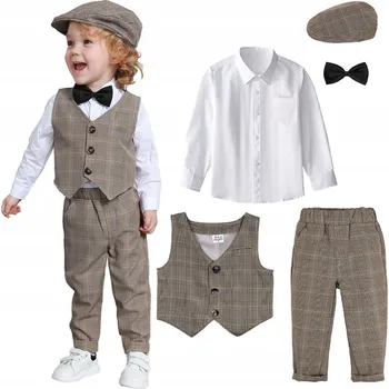 Podprsenka Dětský oblek hnědý, velikost 110 (105 - 110 cm)