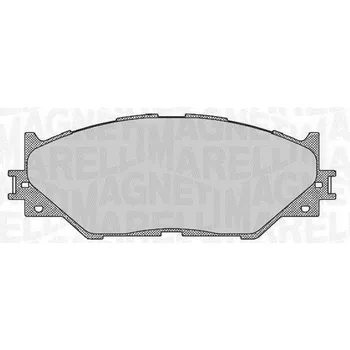 Brzdová destička Sada brzdových destiček, kotoučová brzda MAGNETI MARELLI 363916060637