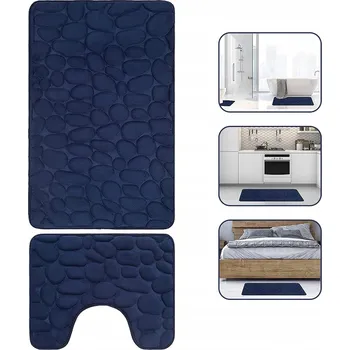 Koupelnová předložka KOUPELNOVÁ PŘEDLOŽKA SADA 2 KUSŮ PROTISKLUZOVÁ 50X80