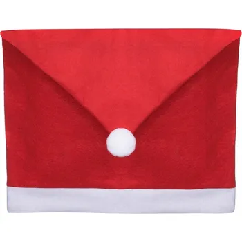 Potah na židli VÁNOČNÍ POTAH NA ŽIDLI ČEPICE MIKULÁŠE