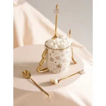 Příbor Sinsay - Sada lžiček 4 balení - zlatá - 390GV-GLD - 390GV-GLD-ONE