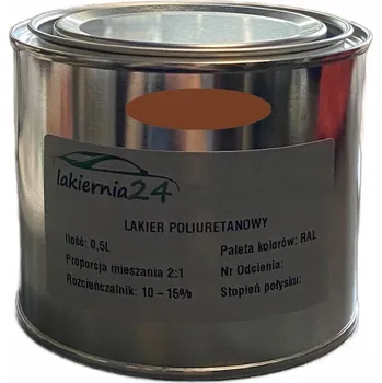 barva na kov Barva Průmyslová polyuretanová barva, polyuretanový lak, lesklý, 0,5 l, poměr míchání 2:1, RAL 8003