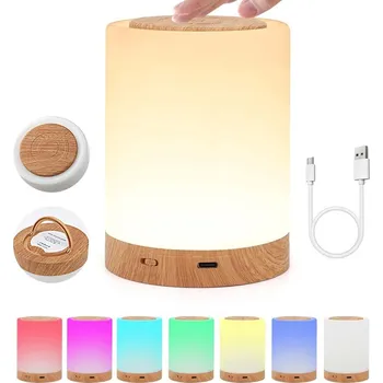 Lampička BEZDRÁTOVÁ STOLNÍ LAMPA S STMÍVAČEM LED PRO RESTAURACE - ZLATÁ