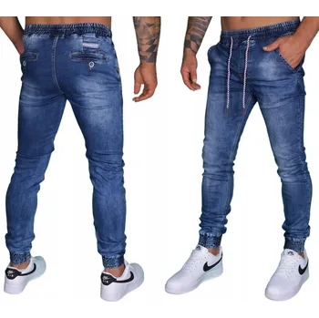 Pánské džíny PÁNSKÉ JOGGERY DŽÍNY ELASTICKÉ KALHOTY