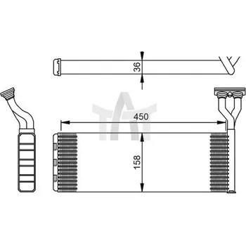 Výměník tepla - vnitřní vytápění NRF NRF54285