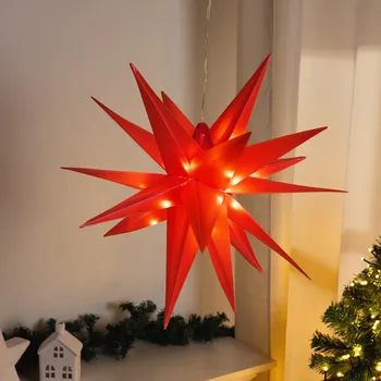 Vánoční dekorace Haushalt international LED Hvězda, červená, 56 cm 496094