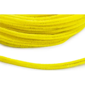 Vázací drát Chlupatý drátek na tvoření Ø6 mm metráž Varianta: 6 žlutá, Balení: 60 m