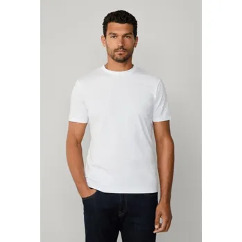 Pánské tričko TRIČKO HACKETT LONDON PIMA COTTON TEE WHITE
