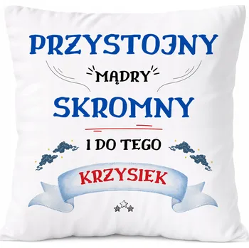 Obraz Polštář pro Gabriela jako Dárek s potiskem bílý PoliDraw