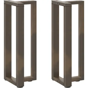 Konferenční stolek vidaXL Nohy konzolového stolku ve tvaru T, 2 ks, černé, 38 x 25 x (72-73) cm, ocel