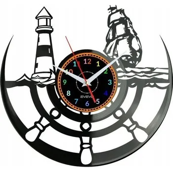 Hodiny Člověk a Moře Nástěnné Hodiny Vinylová Deska Moderní Dekorativní Na