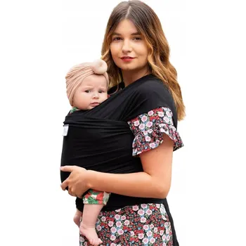 Šátek na nošení dítěte ŠÁTEK NA NOŠENÍ DĚTÍ 4-SMĚRNĚ PRUŽNÝ BEZPEČNÝ PRO NOVOROZENCE