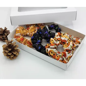 Halloweenská dárková sada I - 6 scrunchies