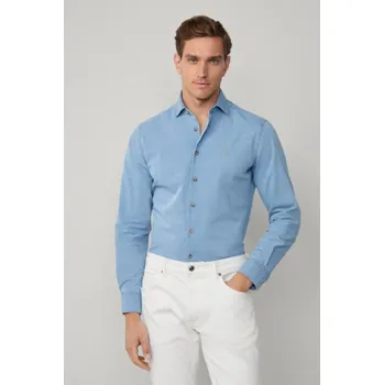 Pánská košile KOŠILE HACKETT LONDON ESS DENIM LIGHT LIGHT DENIM BLUE