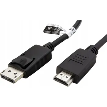 Video kabel ROLINE-RM DisplayPort - HDMI kabel, DP(M) -> HDMI M, 3m, černý