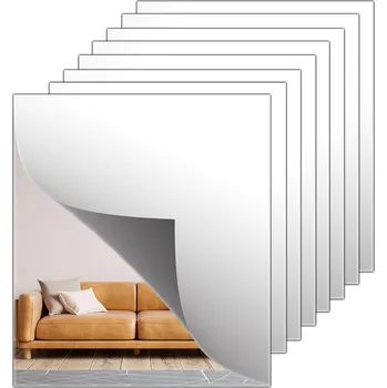 Zrcadlo ZRCADLO VELKÉ 10-DÍLNÉ AKRYLOVÉ NALEPovací ZRCADLO NA ZEĎ, SAMOLEPICÍ, 20 CM