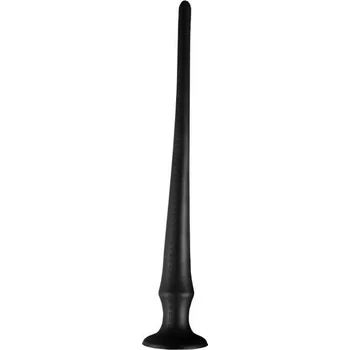 Dildo Wolf Katana Black Silicone XL, silikonové anální dildo 61,5 x 2,3–6,4 cm