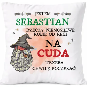 Obraz Polštář pro Krystiana jako Dárek s potiskem White PoliDraw