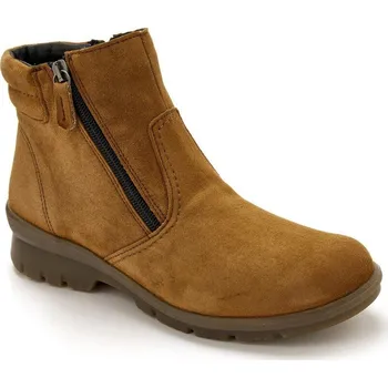 Dámské kozačky Kotníkové kozačky s dvojitým zipem PÉDICONFORT kaštanová 38