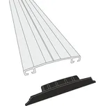 Plastová koncovka ke krycí liště PK1066