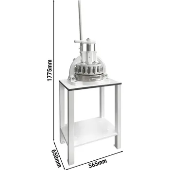 Pec na pizzu G.Gastro Ruční dělička těsta - vč. podstavce