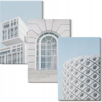 Obraz Sada obrazů na plátně Moderní architektura geometrie 3x 20x30 cm