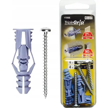 Vrták Univerzální hmoždinky Cobra 8 x 41 mm, 4 ks