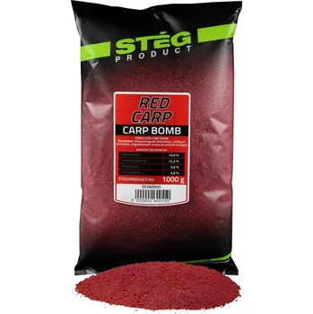 Návnadová surovina St&eacute;g Krmítková směs CARP BOMB 1 kg Red carp