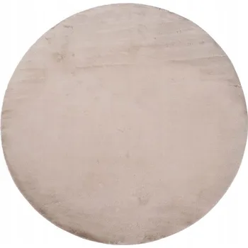 Koberec Kulatý králičí Koberec béžový, králičí Kožešina Topila 4000, kožešina 120x120