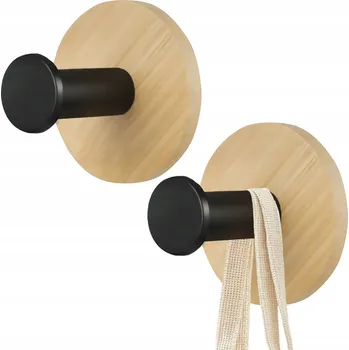 Věšák Háček bez vrtání Sepio černý