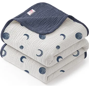 Dětská deka BEARMOSS Musselinová deka Pro Miminka 120 x 120 cm