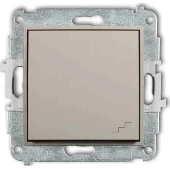 vypínač Schodišťový přepínač Taupe Karlik MINI - 60MWP-3