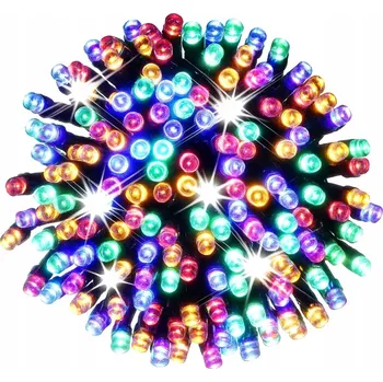 Vánoce Vánoční osvětlení na stromeček 500 Multikolor + Bílý Flash 35m IP44 – Zelený kabel