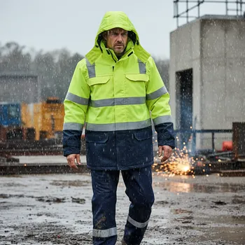 pracovní bunda Portwest Bunda BIZFLAME MALBORK WINTER Velikost L žlutá/navy