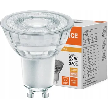 Žárovka OSRAM LEDVANCE LED PAR16 50 36d GLOWDIM S 4.5W 827 GU10 4099854071430