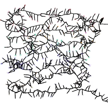 Vánoční dekorace Home Styling Collection Vánoční LED světelný řetěz s efektem tekoucí vody, 400 kusů