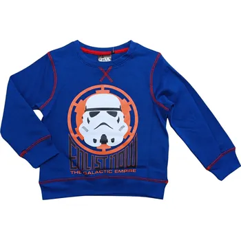 Chlapecká mikina Sun City Chlapecká mikina STAR WARS přes hlavu Barva: Modrá, Velikost: 116