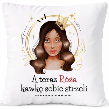 Polštář Polštář pro Alici jako Dárek s potiskem bílý PoliDraw