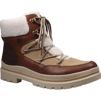 Dámské polobotky Zimní vycházková obuv-kotníková, Remonte, hnědo-béžovo-bílá: 29 43 (29213-29213)
