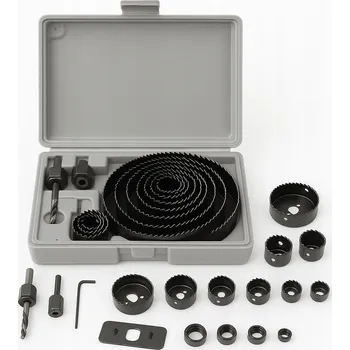 Vrták DĚROVAČKY FRÉZY KORUNKOVÝ VRTÁK NA DŘEVO SADA 16 KUSŮ 19-127 mm - E02081