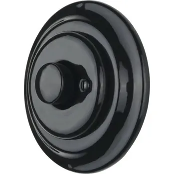 vypínač Porcelánový stmívač Bohemia-Design K1-DMA-BL černý