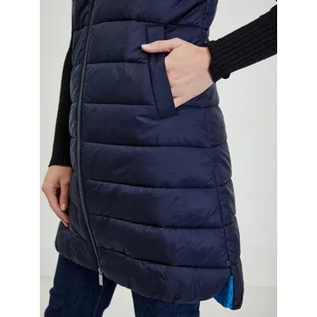 Dámská vesta Prošívaná dámská vesta ORSAY tmavě modrá