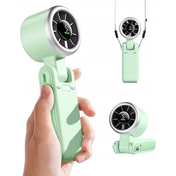 Domácí ventilátor Mini Přenosný USB Ventilátor, tichý, lehký, elegantní, WINDSY Zelený