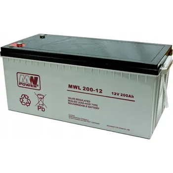 Záložní baterie Akumulátor AGM 12V 200Ah MWL 200-12 VRLA pro napájení UPS a zařízení